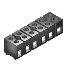 SE010 Terminal Block 6Way Sq. 15A